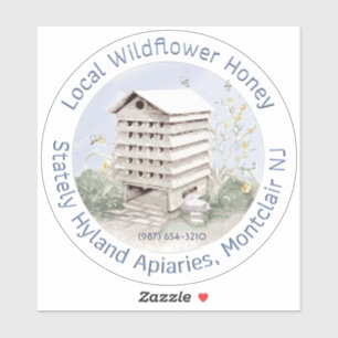 Wild Blossom Honey VEHICLE STICKER TRANSPARENT