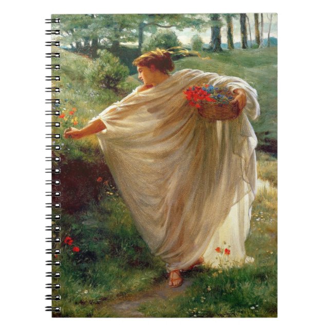 Wild Blossoms (by Edward Poynter) Notebook (Front)