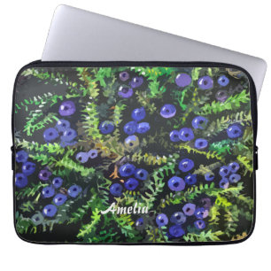 Wild blue berries laptop sleeve