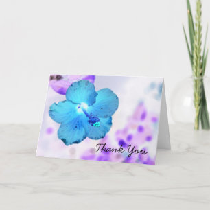 Wild Blue Hibiscus ~ Card