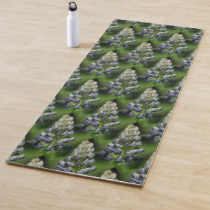 Wild Blue Lupine Flowers Nature Pattern    Yoga Mat