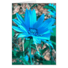 Wild Blue Sunflower Card *customize*