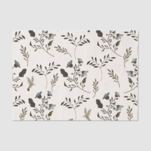 Wild Bluebell Watercolor Wedding Invitation Suite Tissue Paper