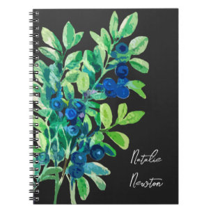 wild blueberries notebook
