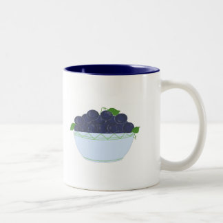 Wild Blueberries Two-Tone Coffee Mug