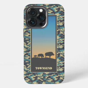 Wild Boar and Camo iPhone 13 Pro Case