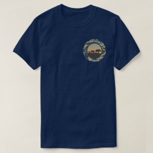 Wild Boar and Camo Round Design T-Shirt