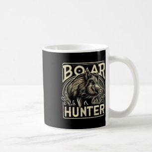 Wild Boar Cool Retro Hog Hunting Mens Vintage Coffee Mug