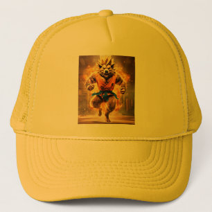 "Wild Boar Goku: High-Tech Fitness Fusion Cap" Trucker Hat