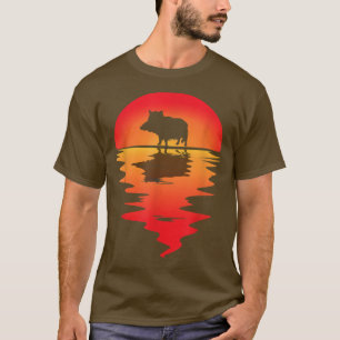 Wild Boar Hunting Sunset Wild Hog Hunting Wild Boa T-Shirt