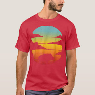 Wild Boar Retro Vintage 60s 70s Hog Pig Lover  T-Shirt