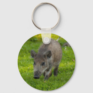 wild boar search for love keychain