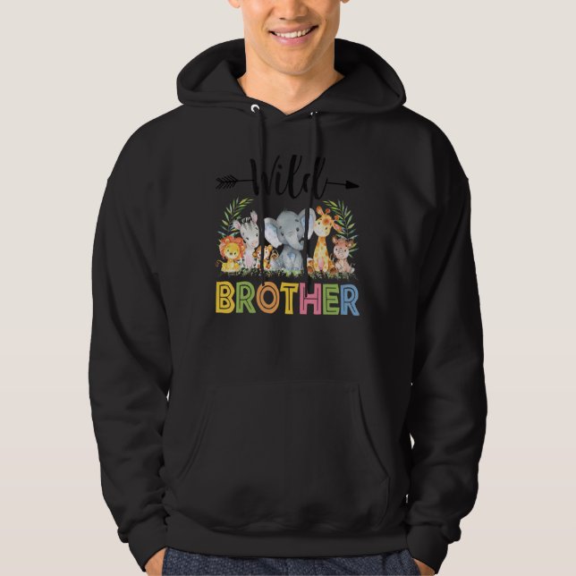 Wild Brother Safari Squad Zoo Matching Safari Trip Hoodie (Front)