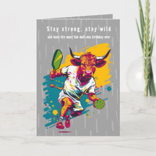Wild Bull Pickleball Holiday Card