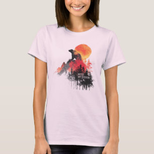 Wild by Design – Abstract Bear & Mountain Wilderne T-Shirt
