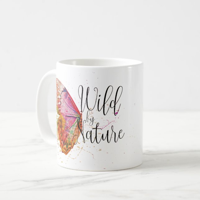 Wild by nature coffee mug (Front Left)