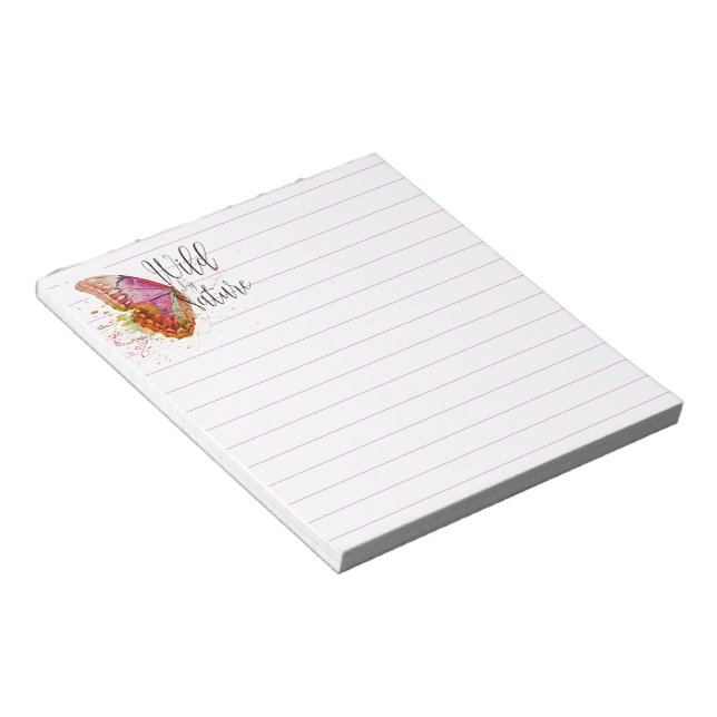Wild by nature notepad (Angled)