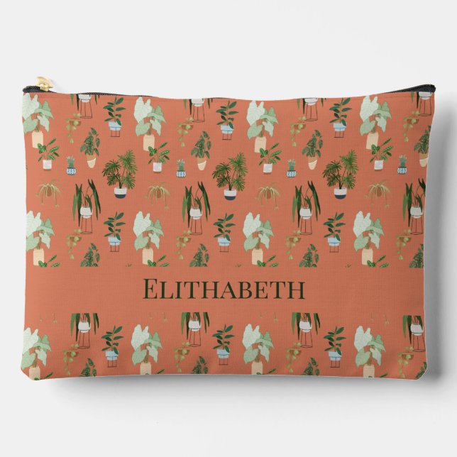 Wild Cactus Pattern Accessory Pouch (Front)