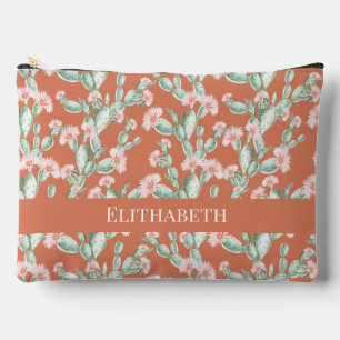 Wild Cactus Pattern Accessory Pouch
