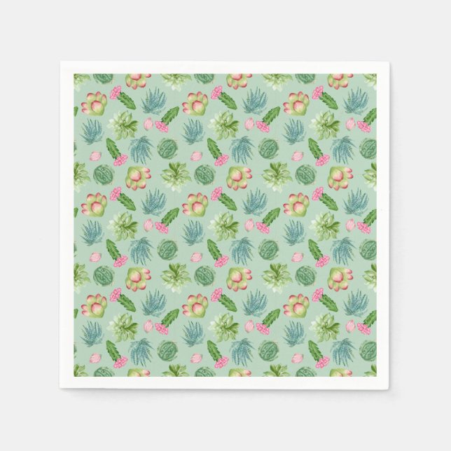 Wild Cactus Pattern Napkin (Front)