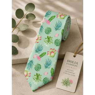 Wild Cactus Pattern Tie