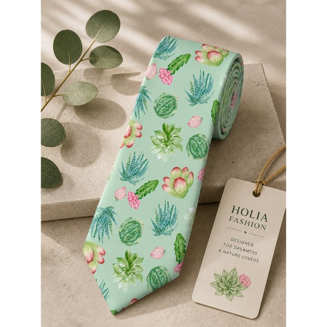 Wild Cactus Pattern Tie (Creator Uploaded)