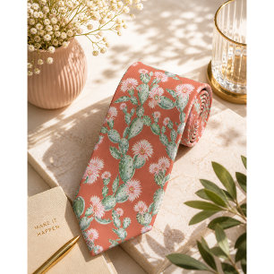 Wild Cactus Pattern Tie
