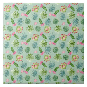 Wild Cactus Pattern Tile