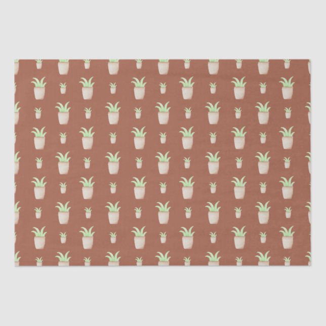 Wild Cactus Pattern Tissue Paper (Front)