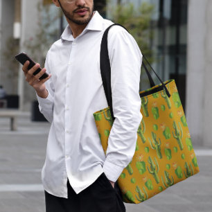 Wild Cactus Pattern Tote Bag