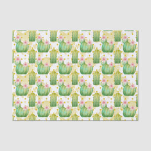 Wild cactus pattern watercolor party tissue tissue paper