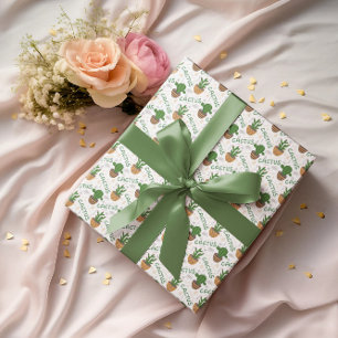 Wild Cactus Pattern Wrapping Paper