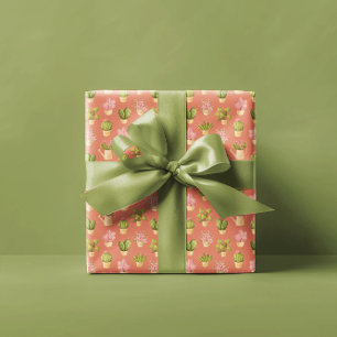 Wild Cactus Pattern Wrapping Paper