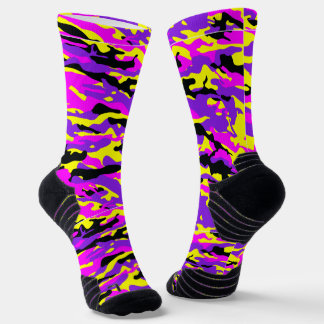 Wild Camouflage Purple Socks