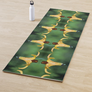 Wild Canada Lily And Insect Abstract Yoga Mat