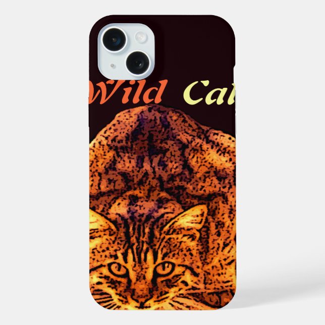 WILD CAT KITTEN iPhone CASE (Back)