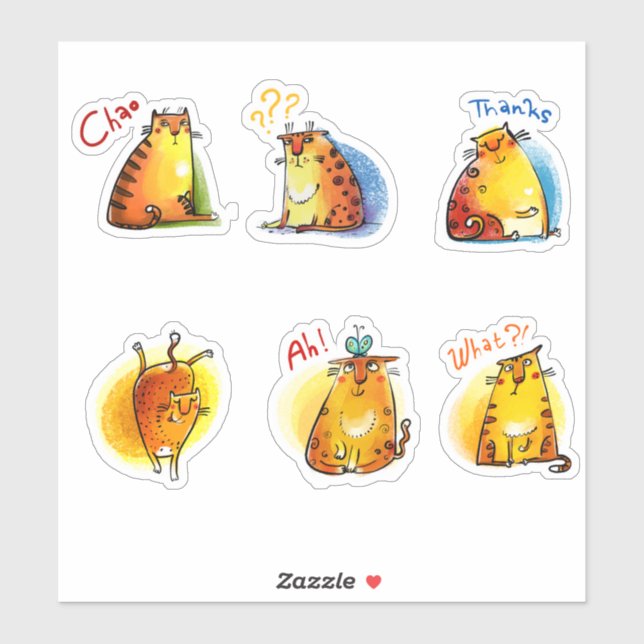 Wild Cat Stickers Series #2 (Sheet)