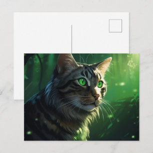 Wild Cats in Action Postcard