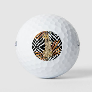 Wild Cheetah Golf Balls