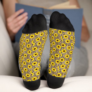 Wild Cheetah Leopard Print Socks