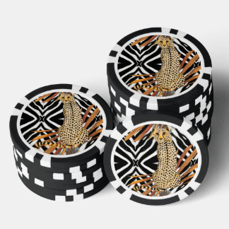Wild Cheetah  Poker Chips