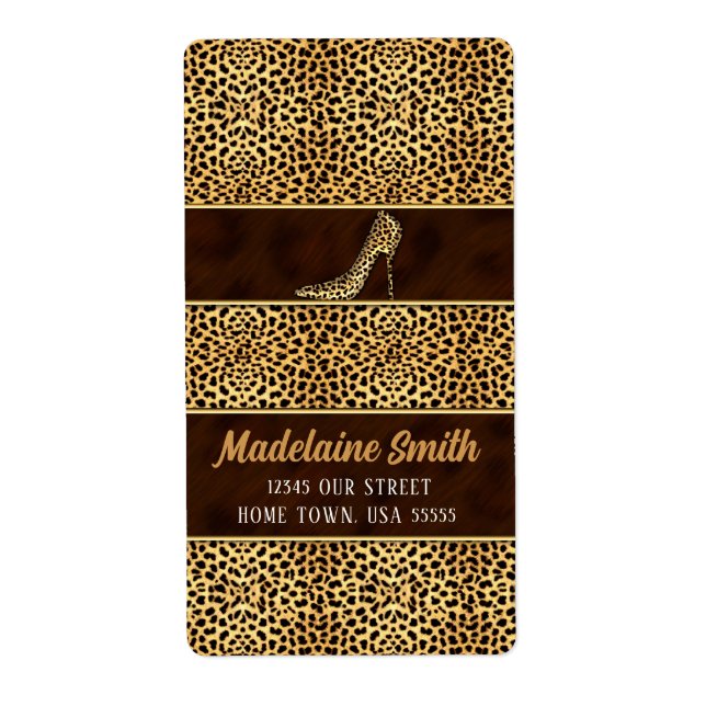 Wild Cheetah Poster de animal pour son adresse (Devant)