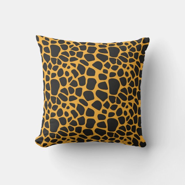 Wild Cheetah Skin Throw Pillow (Front)