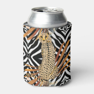 Wild Cheetah Wine Tumbler – African Wildlife Art Can Cooler