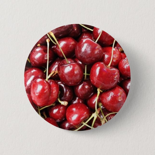 Wild Cherries 2 Inch Round Button (Front)
