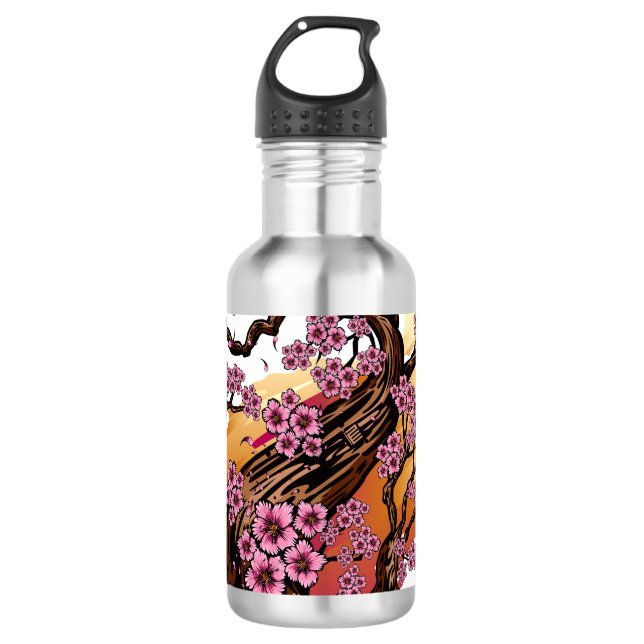 Wild Cherry Blossom 532 Ml Water Bottle (Front)