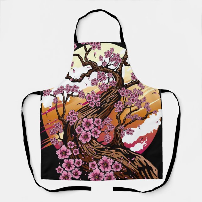 Wild Cherry Blossom Apron (Front)