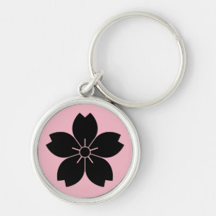 Wild cherry blossom keychain