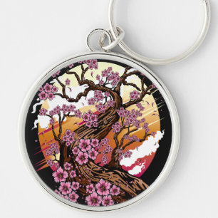 Wild Cherry Blossom Keychain