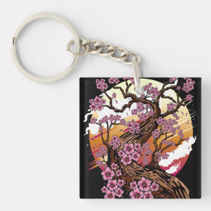 Wild Cherry Blossom Keychain